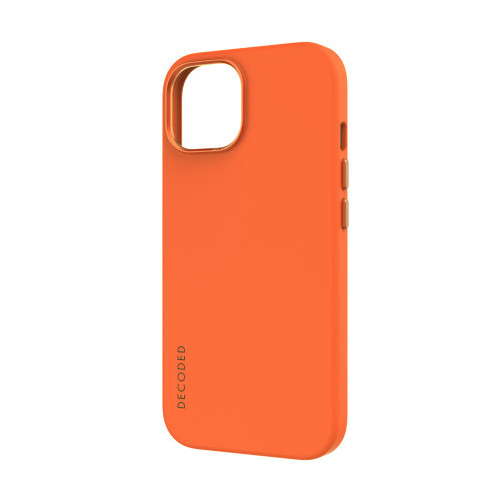 Decoded - silicone protective case for iPhone 15 Plus compatible with MagSafe (apricot)