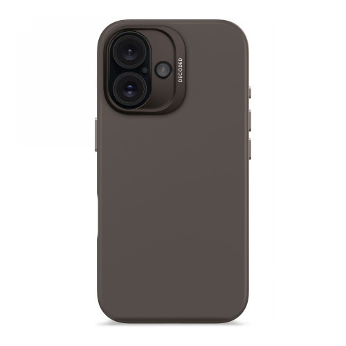 Decoded AntiMicrobial Silicone Backcover - silicone protective case for iPhone 16 compatible with MagSafe (phantom)