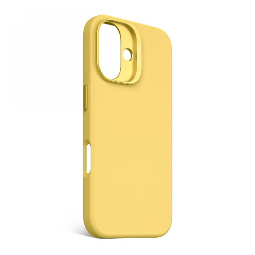 Decoded AntiMicrobial Silicone Backcover - silicone protective case for iPhone 16 compatible with MagSafe (popcorn)