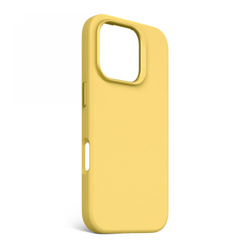 Decoded AntiMicrobial Silicone Backcover - silicone protective case for iPhone 16 Pro compatible with MagSafe (popcorn)