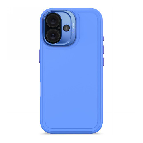 Decoded AntiMicrobial Silicone Stacks Backcover - protective silicone case for iPhone 16 compatible with MagSafe (super sonic)