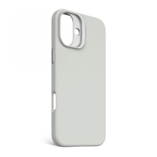 Decoded AntiMicrobial Silicone Backcover - silikonowa obudowa ochronna do iPhone 16 Plus kompatybilna z MagSafe (stone gray)