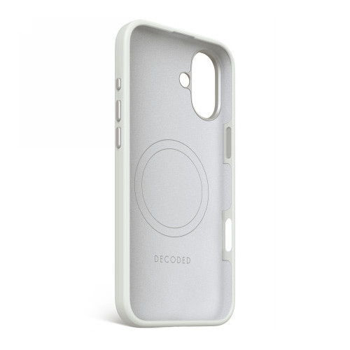 Decoded AntiMicrobial Silicone Backcover - silikonowa obudowa ochronna do iPhone 16 Plus kompatybilna z MagSafe (stone gray)