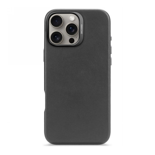 Decoded Leather Backcover - skórzana obudowa ochronna do iPhone 16 Pro Max kompatybilna z MagSafe (black)