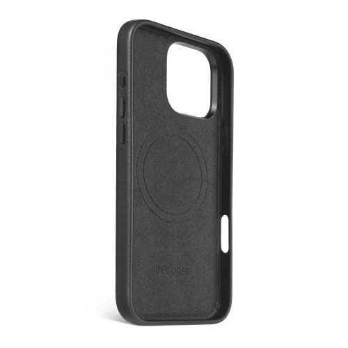 Decoded Leather Backcover - skórzana obudowa ochronna do iPhone 16 Pro Max kompatybilna z MagSafe (black)