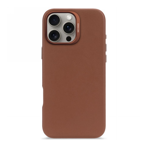 Decoded Leather Backcover - skórzana obudowa ochronna do iPhone 16 Pro Max kompatybilna z MagSafe (tan)
