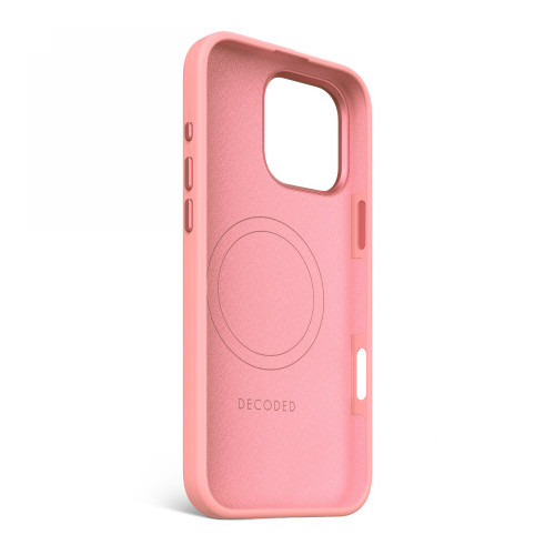 Decoded AntiMicrobial Silicone Stacks Backcover - silikonowa obudowa ochronna do iPhone 16 Pro Max kompatybilna z MagSafe (bubble gum)