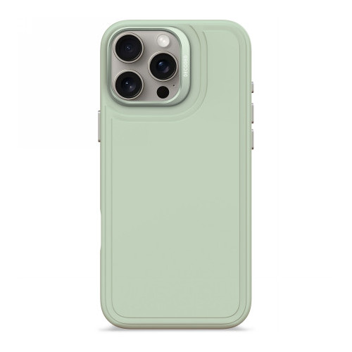 Decoded AntiMicrobial Silicone Stacks Backcover - silikonowa obudowa ochronna do iPhone 16 Pro Max kompatybilna z MagSafe (mist green)