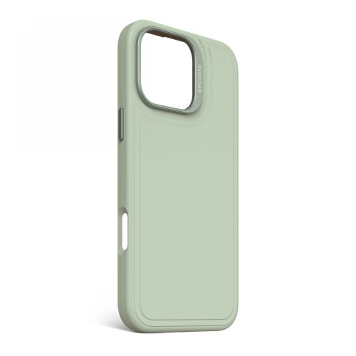 Decoded AntiMicrobial Silicone Stacks Backcover - silikonowa obudowa ochronna do iPhone 16 Pro Max kompatybilna z MagSafe (mist green)