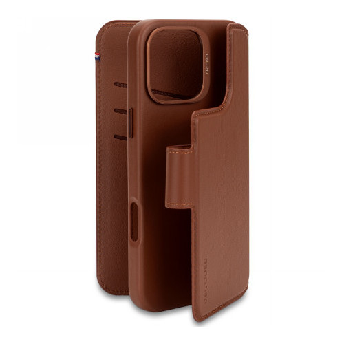 Decoded Leather Detachable Wallet - skórzana obudowa ochronna do iPhone 16 Pro Max kompatybilna z MagSafe (tan)