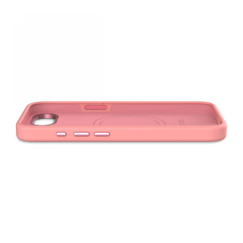 Decoded Silicone Backcover - silicone protective case for iPhone 16e / 17e compatible with MagSafe (bubble gum)
