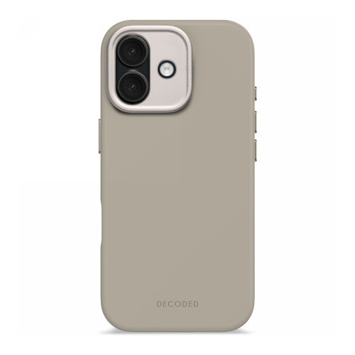 Decoded AntiMicrobial Silicone Backcover - silikonowa obudowa ochronna do iPhone 17 kompatybilna z MagSafe (soft taupe)