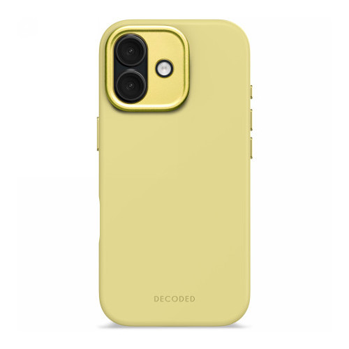Decoded AntiMicrobial Silicone Backcover - silikonowa obudowa ochronna do iPhone 17 kompatybilna z MagSafe (yuma yellow)