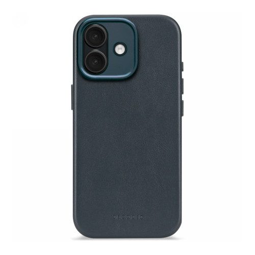 Decoded Leather Backcover - skórzana obudowa ochronna do iPhone 17 kompatybilna z MagSafe (navy shadow)