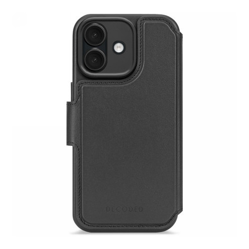 Decoded Leather Detachable Wallet - skórzana obudowa ochronna do iPhone 17 kompatybilna z MagSafe (black)