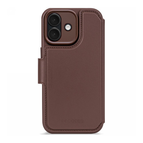 Decoded Leather Detachable Wallet - skórzana obudowa ochronna do iPhone 17 kompatybilna z MagSafe (chocolat brown)