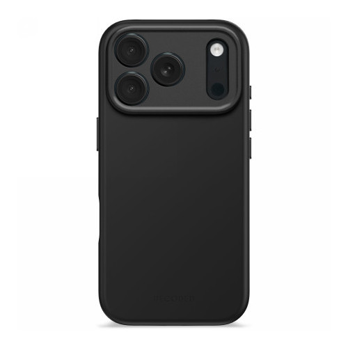 Decoded AntiMicrobial Silicone Backcover - silikonowa obudowa ochronna do iPhone 17 Pro kompatybilna z MagSafe (phantom black)