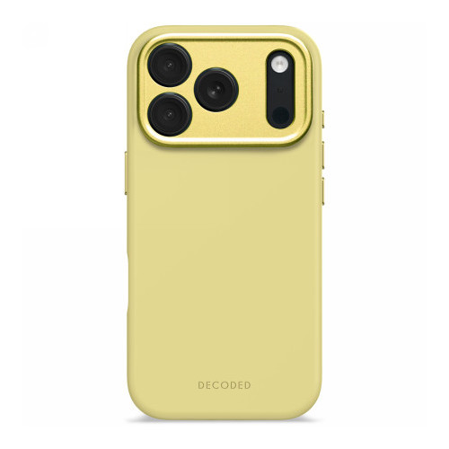Decoded AntiMicrobial Silicone Backcover - silikonowa obudowa ochronna do iPhone 17 Pro kompatybilna z MagSafe (yuma yellow)