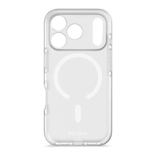 Decoded DropTec Transparent Backcover - obudowa ochronna do iPhone 17 Pro kompatybilna z MagSafe (frosted white)