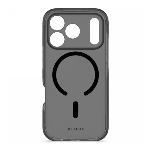 Decoded DropTec Transparent Backcover - obudowa ochronna do iPhone 17 Pro kompatybilna z MagSafe (frosted black)