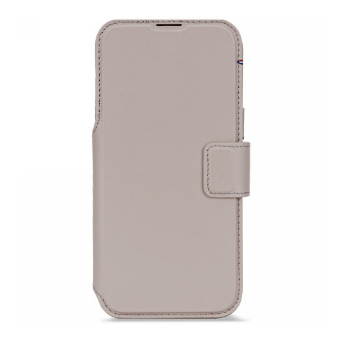 Decoded Leather Detachable Wallet - bőrtok az iPhone 17 Pro-hoz, kompatibilis a MagSafe rendszerrel (solid clay)