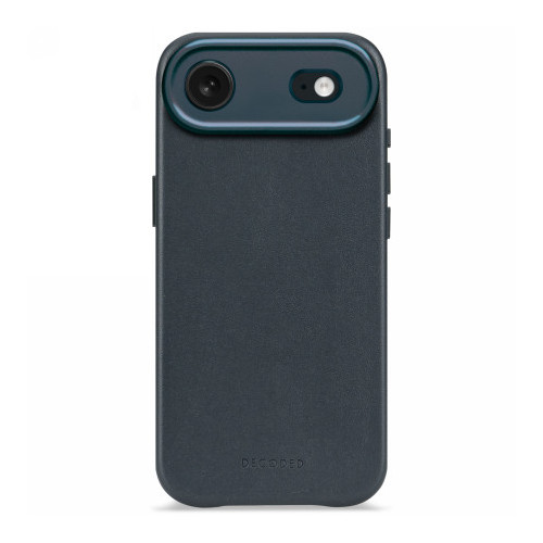 Decoded Leather Backcover - skórzana obudowa ochronna do iPhone 17 Air kompatybilna z MagSafe (navy shadow)