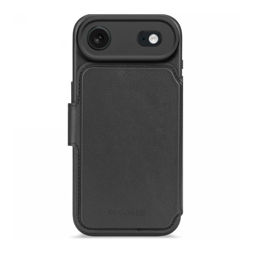 Decoded Leather Detachable Wallet - skórzana obudowa ochronna do iPhone 17 Air kompatybilna z MagSafe (black)