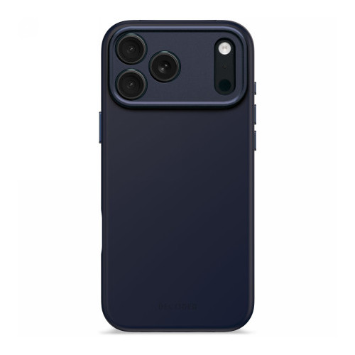 Decoded AntiMicrobial Silicone Backcover - silicone protective case for iPhone 17 Pro Max compatible with MagSafe (true navy)