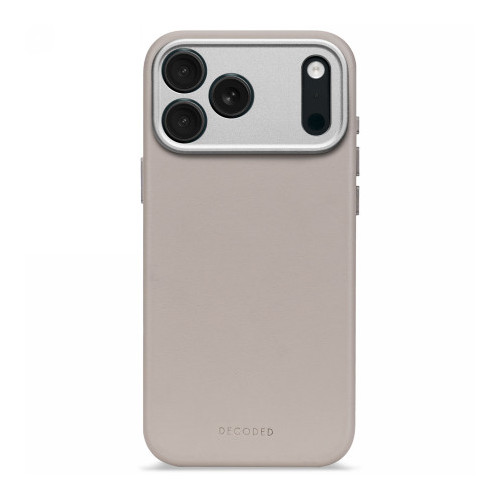Decoded Leather Backcover - skórzana obudowa ochronna do iPhone 17 Pro Max kompatybilna z MagSafe (solid clay)