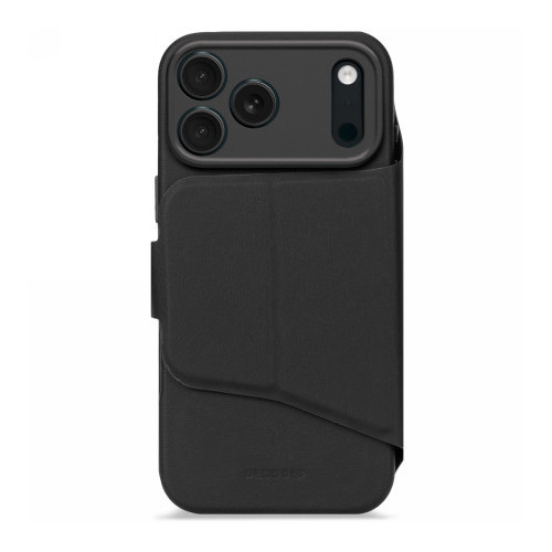 Decoded Textured Silicone Detachable Wallet - obudowa ochronna do iPhone 17 Pro Max kompatybilna z MagSafe (phantom black)