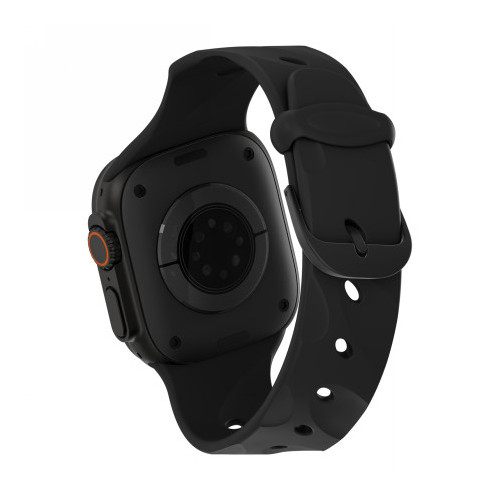 Decoded Silicone Ares Splice Band - silikonowy pasek do Apple Watch 44/45/46/49mm/ Ultra 1&2 (black)