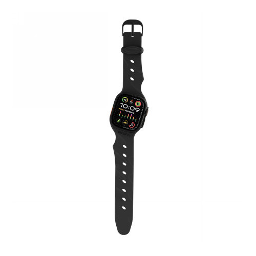 Decoded Silicone Ares Splice Band - silikonowy pasek do Apple Watch 44/45/46/49mm/ Ultra 1&2 (black)