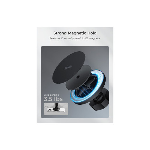 iOttie iTap 3 Magnetic Dash & Windshield Mount - magnetic car mount for phone for dashboard and windshield