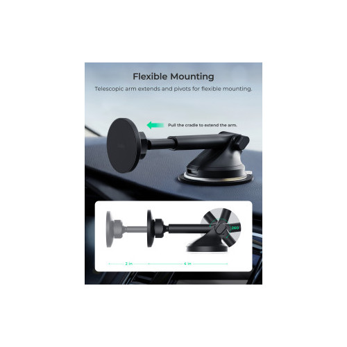 iOttie iTap 3 Magnetic Dash & Windshield Mount - magnetic car mount for phone for dashboard and windshield