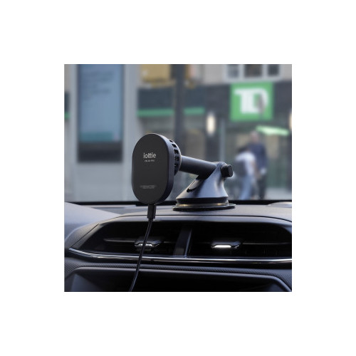 iOttie Velox Pro Magnetic Wireless charging dash mount - magnetic car mount for phone for dashboard and windshield with wireless charging and cooling system