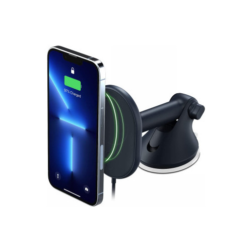 iOttie Velox Magnetic Wireless Charger Dash & Windshield Mount – magnetic car mount for phone on dashboard and front windshield with 7.5W wireless charging