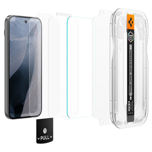 Tvrzené sklo Spigen Glas.tR EZ Fit Pro 2-pack Google Pixel 11 / 11 Pro Clear