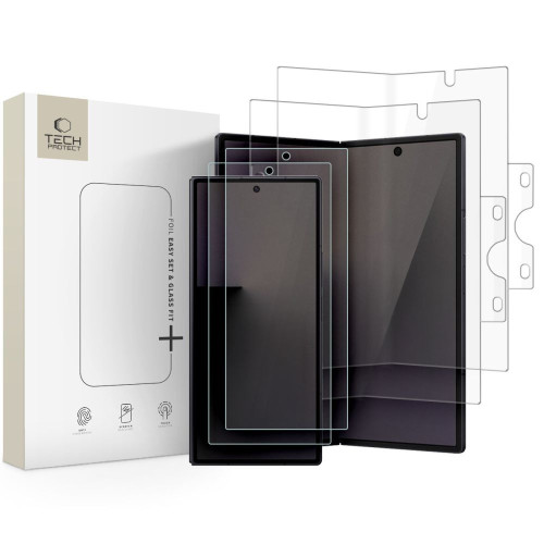 Zestaw Ochronny Tech-protect Easy Set Foil & Glass Fit+ 4in1 Galaxy Z Fold 8 Ultra Clear