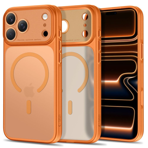 Tech-protect Magprime Magsafe Cc Iphone 17 Pro Max / 18 Pro Max Matte Cosmic Orange