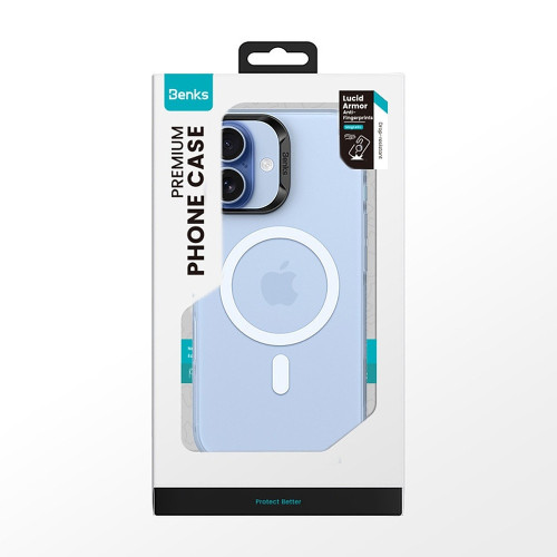 Benks Etui Magnetic Lucid Armor (C.K.JC.AP.BE.C067) do Iphone 17 niebieski (Camera Control Button)