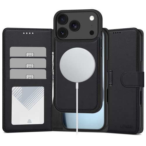 Tech-protect Wallet Magsafe Iphone 17 Pro / 18 Pro Matte Black