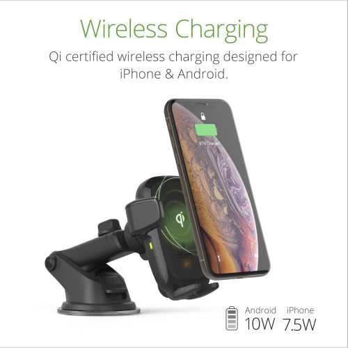 iOttie Auto Sense Wireless Dash Mount - βάση αυτοκινήτου για τηλέφωνο για το ταμπλό και το μπροστινό παράθυρο με ασύρματη φόρτιση (7.5W iPhone, 10W Android)