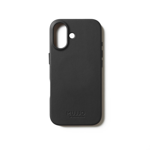 Stylowe etui Mujjo Leather Case w eleganckim czarnym kolorze.