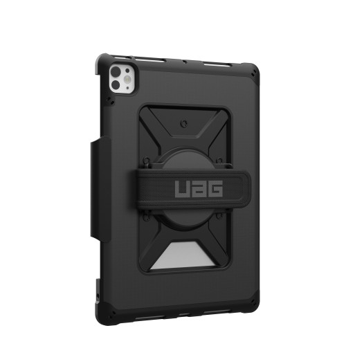Etui UAG Metropolis SE na stole, z widocznym uchwytem i eleganckim designem.