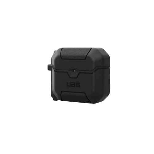 Close-up of the hybrid UAG case, highlighting its solid construction and stylish design.