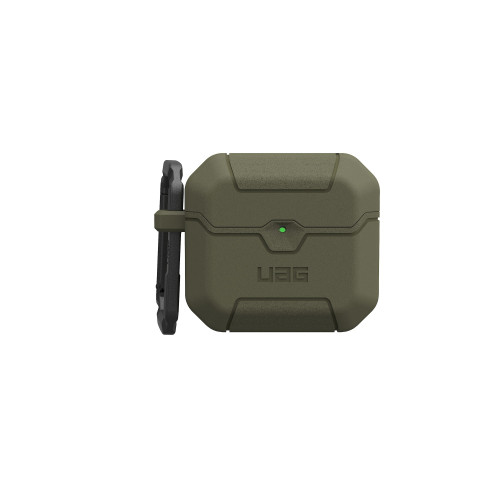 UAG Urban Armor Gear Scout case in olive color, perfectly fitted for Apple AirPods 4.