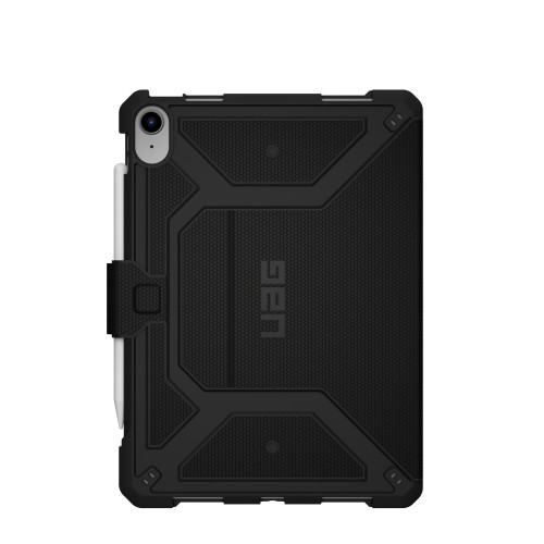 Etui UAG Metropolis w kolorze czarnym, idealne do Apple iPad 10.9 2022 z miejscem na rysik.