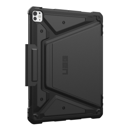 Etui UAG Urban Armor Gear na tle biurowym, podkreślające jego nowoczesny wygląd.