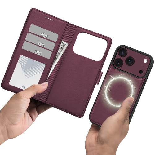 Tech-protect Wallet Magsafe Iphone 17 Pro / 18 Pro Mulberry