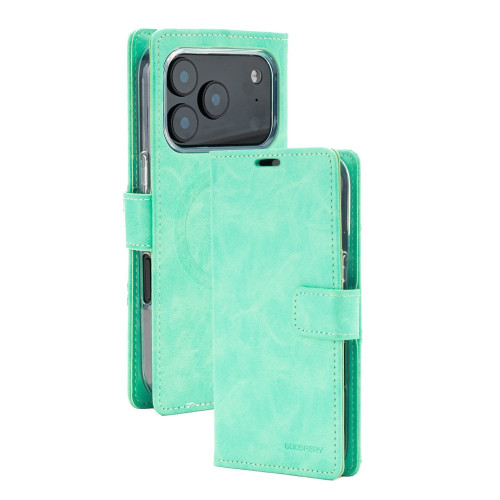 Etui Mercury BlueMoon Diary MagSafe do   iPhone 17 Pro / 18 Pro miętowy